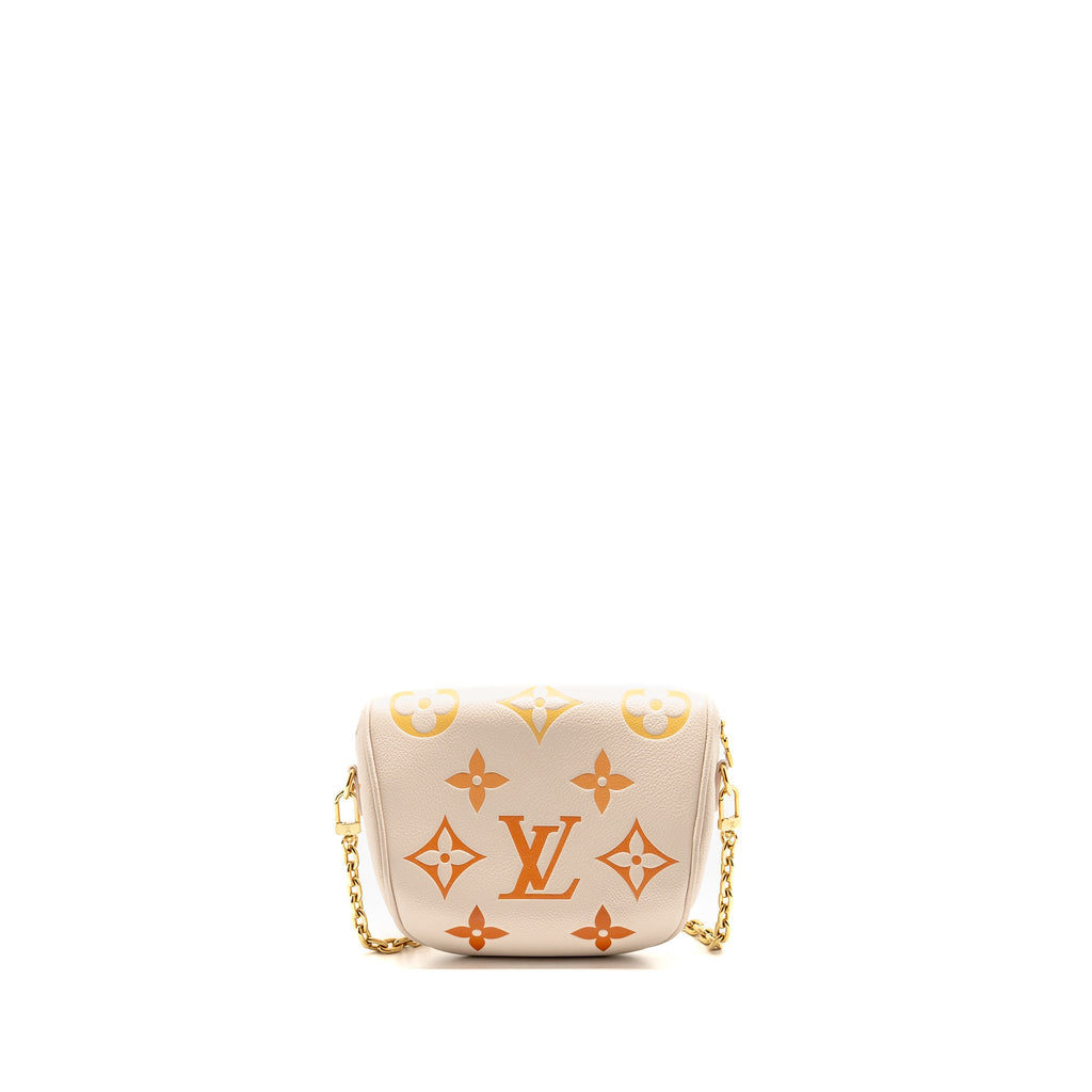 LOUIS VUITTON MINI BUMBAG BY THE POOL EMPREINTE GIANT MONOGRAM LEATHER GRADIENT NEUTRAL GHW