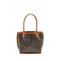 GOYARD MINI ANJOU TOTE GOYARDINE CANVAS/CALFSKIN TAN SHW