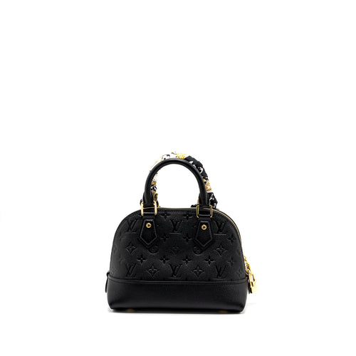 LOUIS VUITTON NEO ALMA BB MONOGRAM EMPREINTE LEATHER BLACK GHW(NEW VERSION)