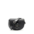 DIOR LARGE GALLOP BAG WITH STRAP GRAINED SMOOTH CALFSKIN BLACK SILVER/GOLD HARDWARE