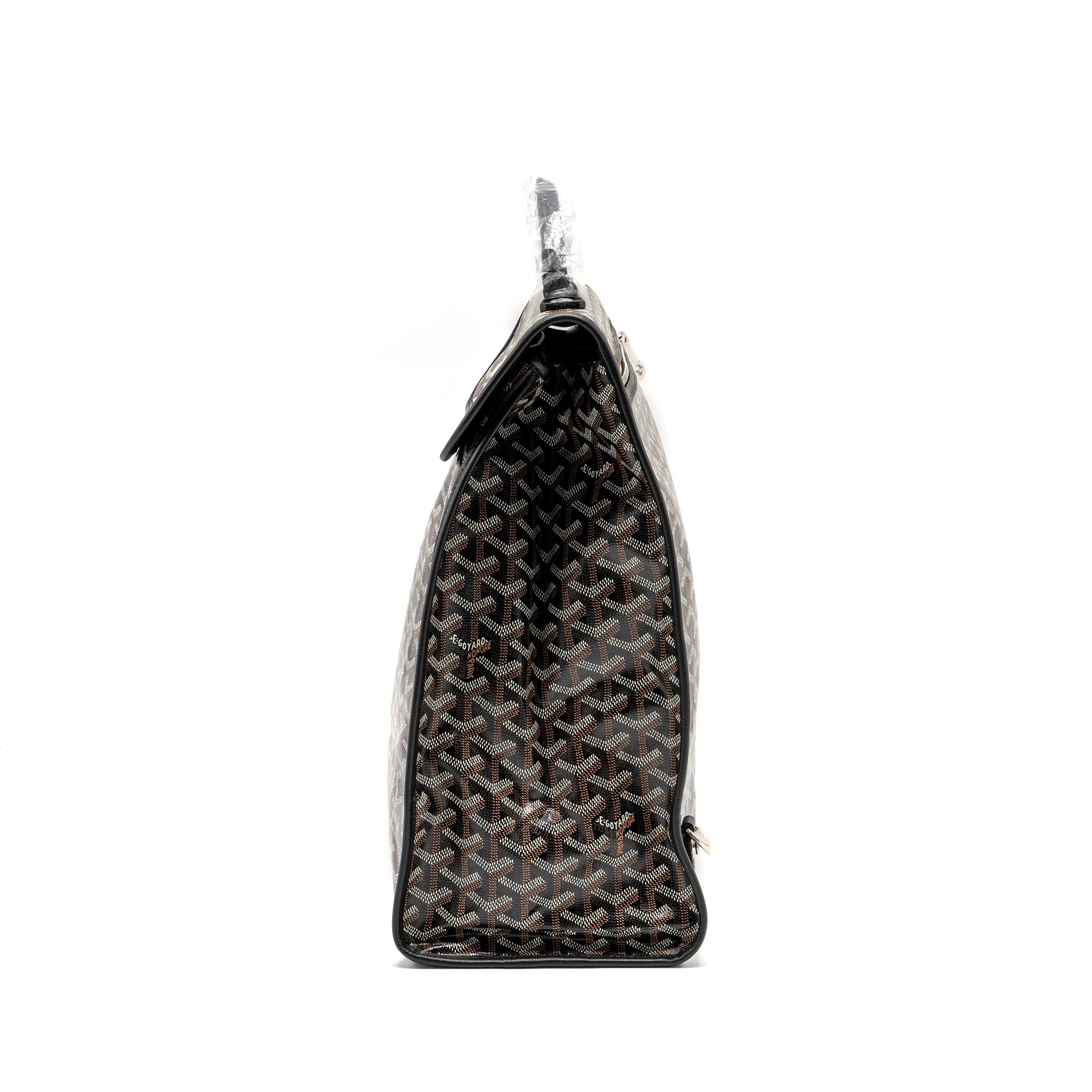 GOYARD SAINT LEGER BACKPACK GOYARDLINE CANVAS BLACK SHW