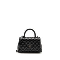 CHANEL SMALL COCO HANDLE CAVIAR SO BLACK