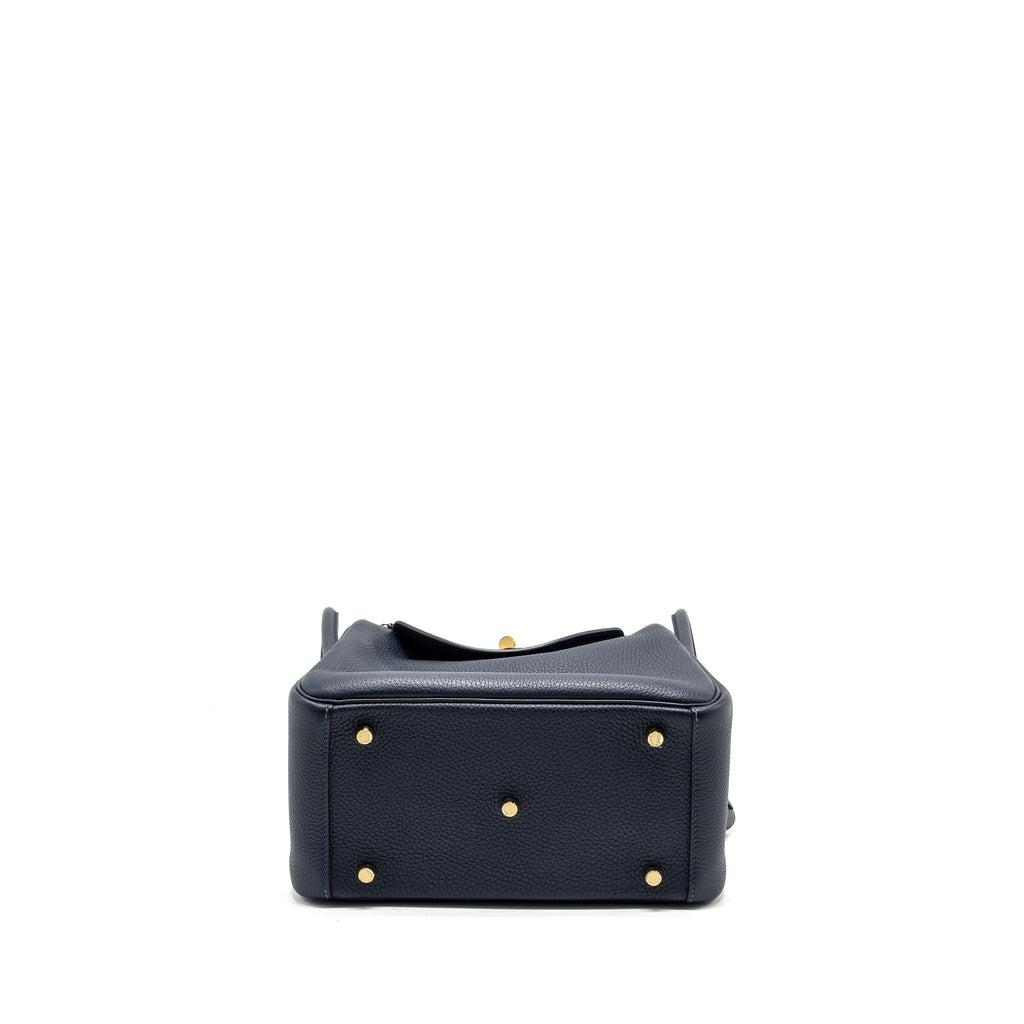 HERMES LINDY 26 CLEMENCE BLUE NUIT GHW