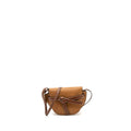 LOEWE MINI GATE GRAINED CALFSKIN BROWN GHW