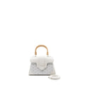 GOYARD MINI SAIGON CANVAS/ CALFSKIN WHITE SHW