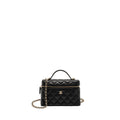 CHANEL CC TOP HANDLE VANITY BAG CAVIAR BLACK LGHW (MICROCHIP)