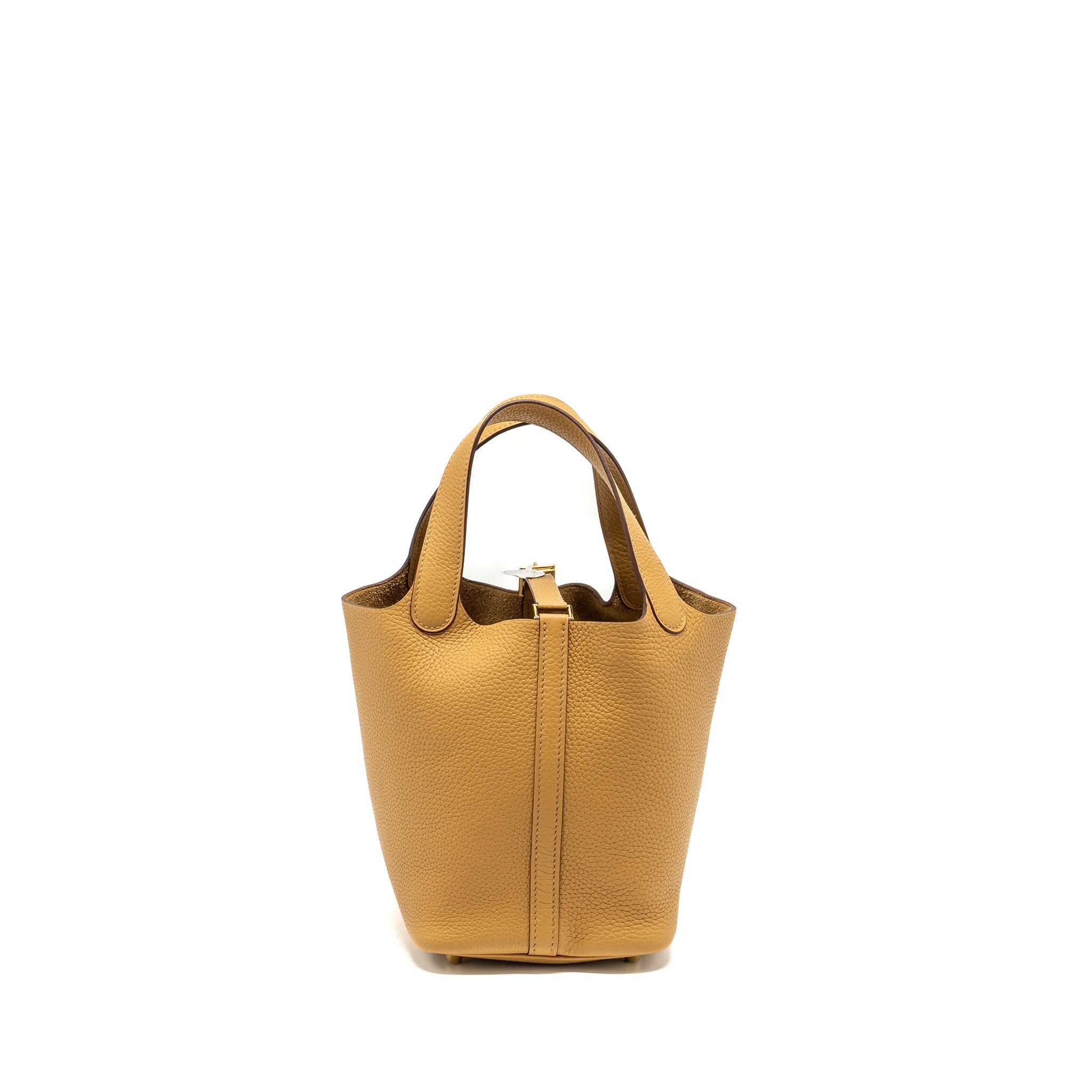 HERMES PICOTIN 18 LOCK BAG CLEMENCE 4B BISCUIT GHW