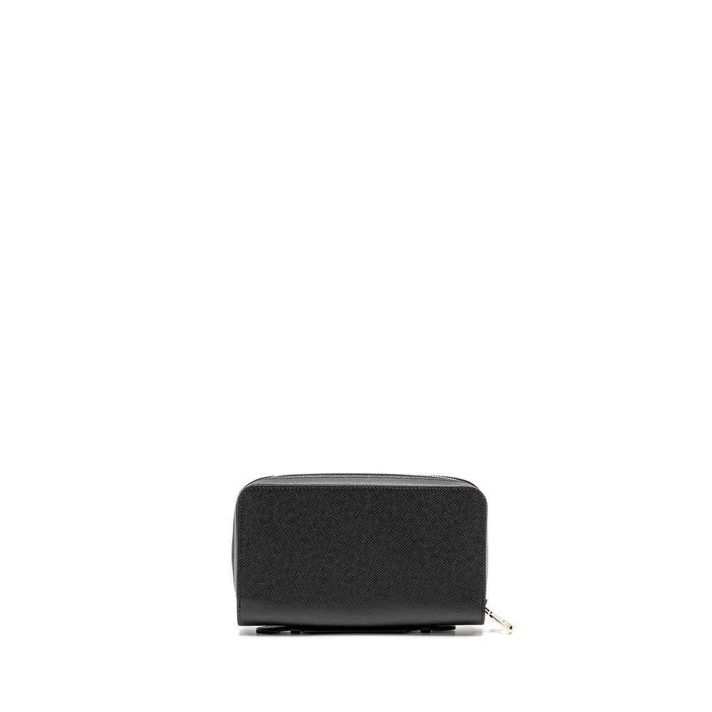 LOUIS VUITTON ZIPPY XL TAIGA ARDOISE LONG WALLET BLACK SHW
