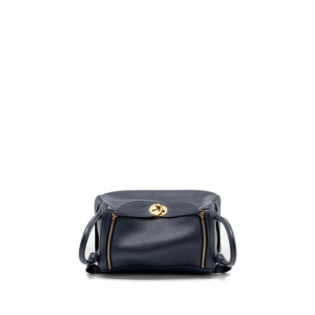 HERMES LINDY 26 CLEMENCE BLUE NUIT GHW