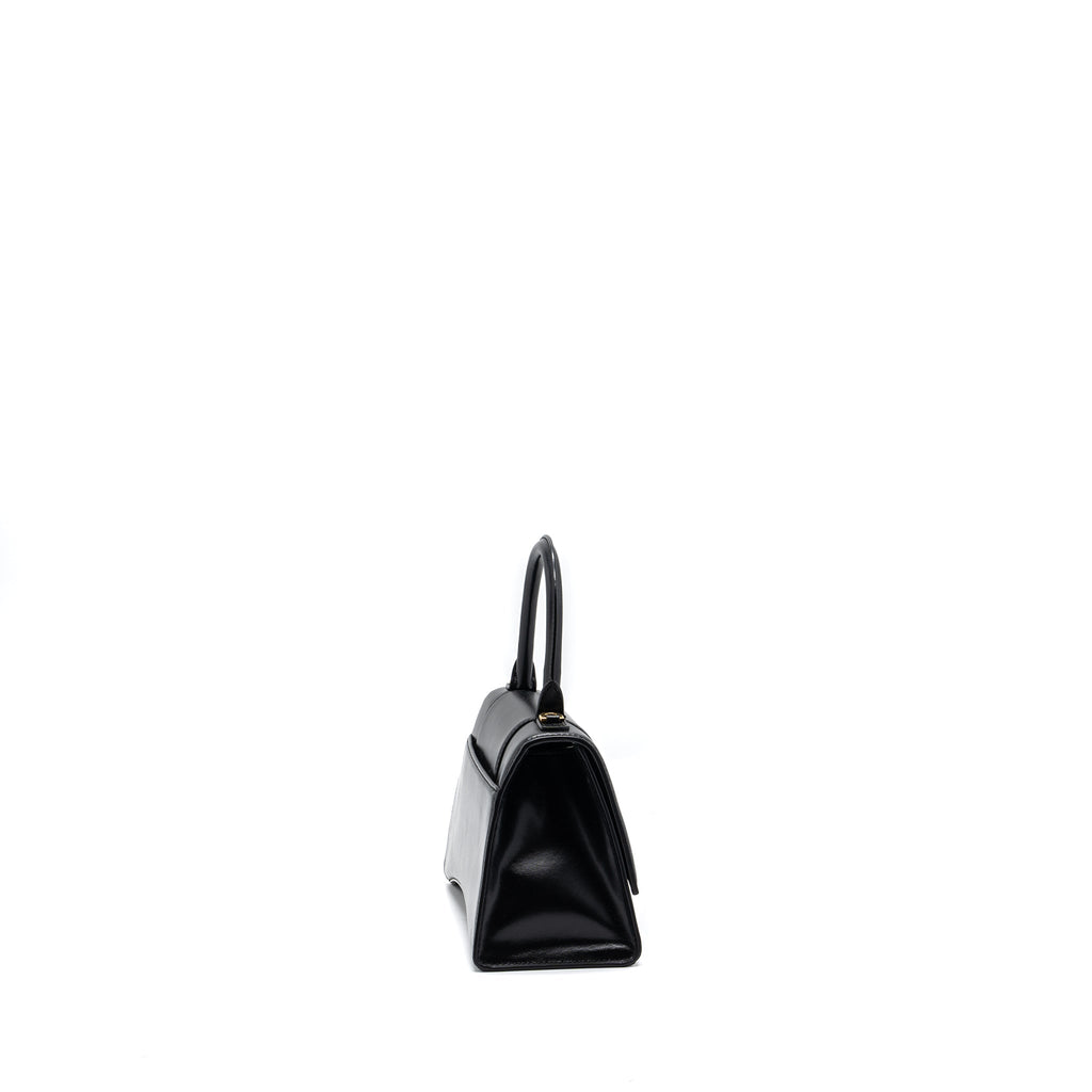 BALENCIAGA HOURGLASS S CALFSKIN BLACK GHW