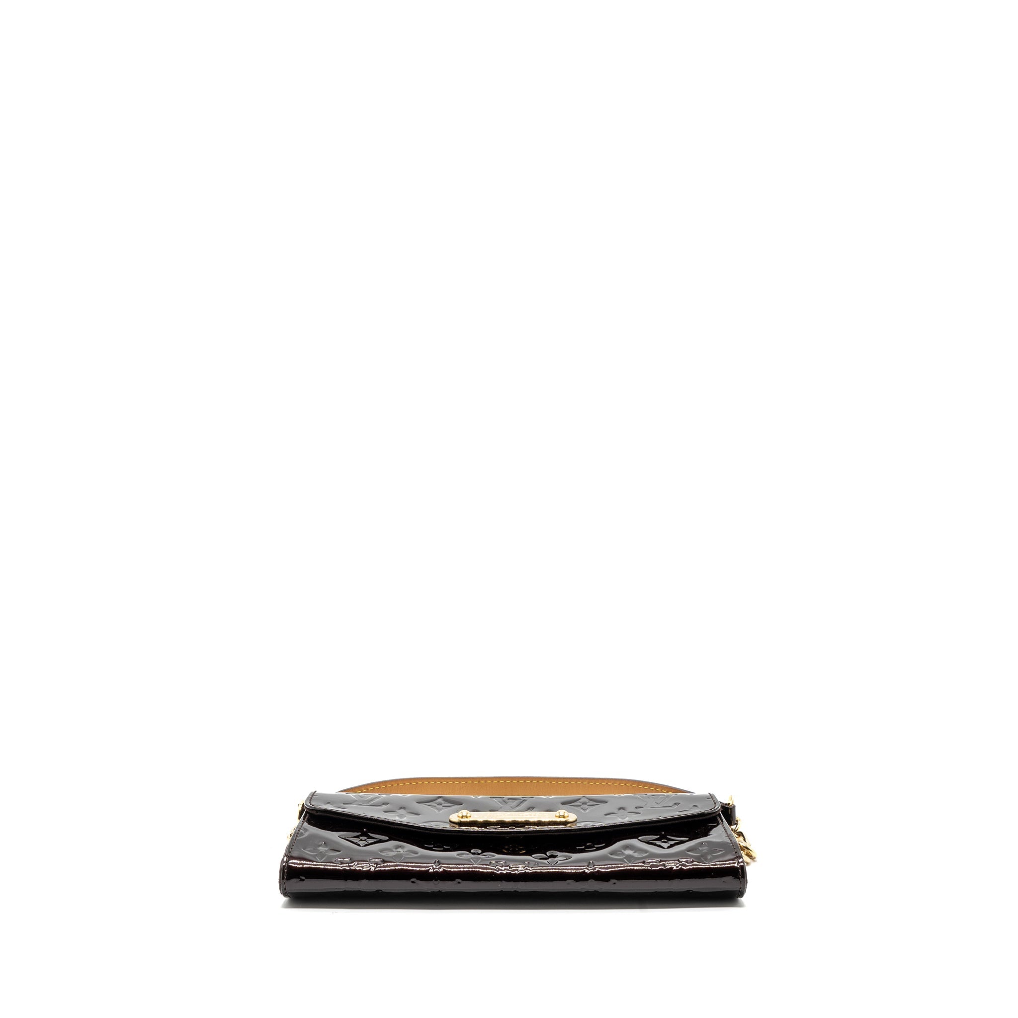 LOUIS VUITTON VINTAGE SUNSET BOULEVARD CLUTCH MONOGRAM/PATENT RED GHW