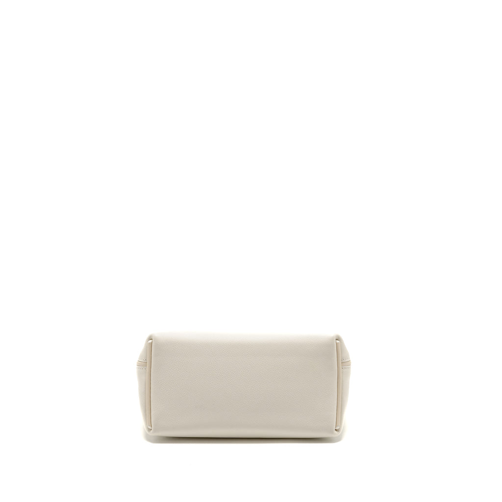 HERMES MINI 2424 24/24-21 BAG EVERCOLOR/SWIFT BLANC / NATA GHW