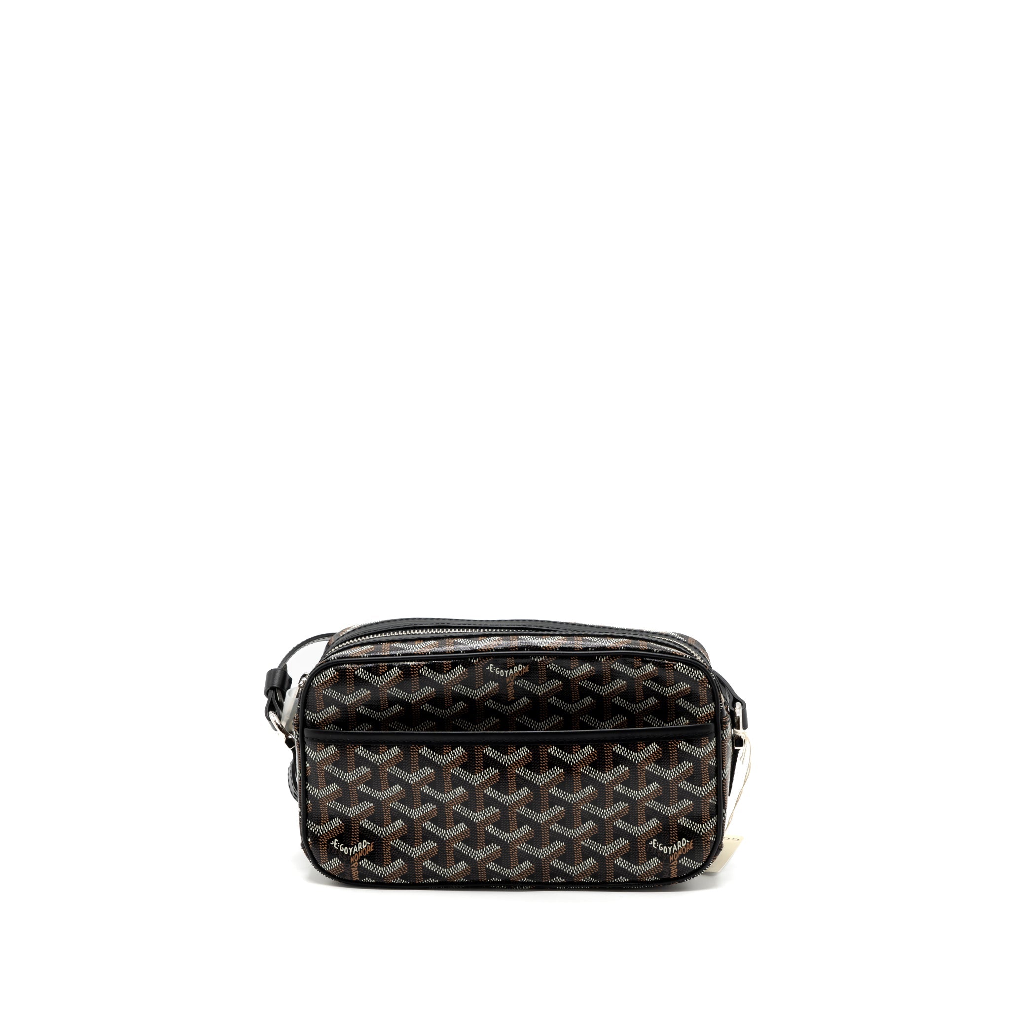 GOYARD CAP-VERT PM BAG CANVAS/ LEATHER BLACK SHW