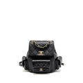 CHANEL TRIPLE POCKET BACKPACK CAVIAR BLACK LGHW (MICROCHIP)