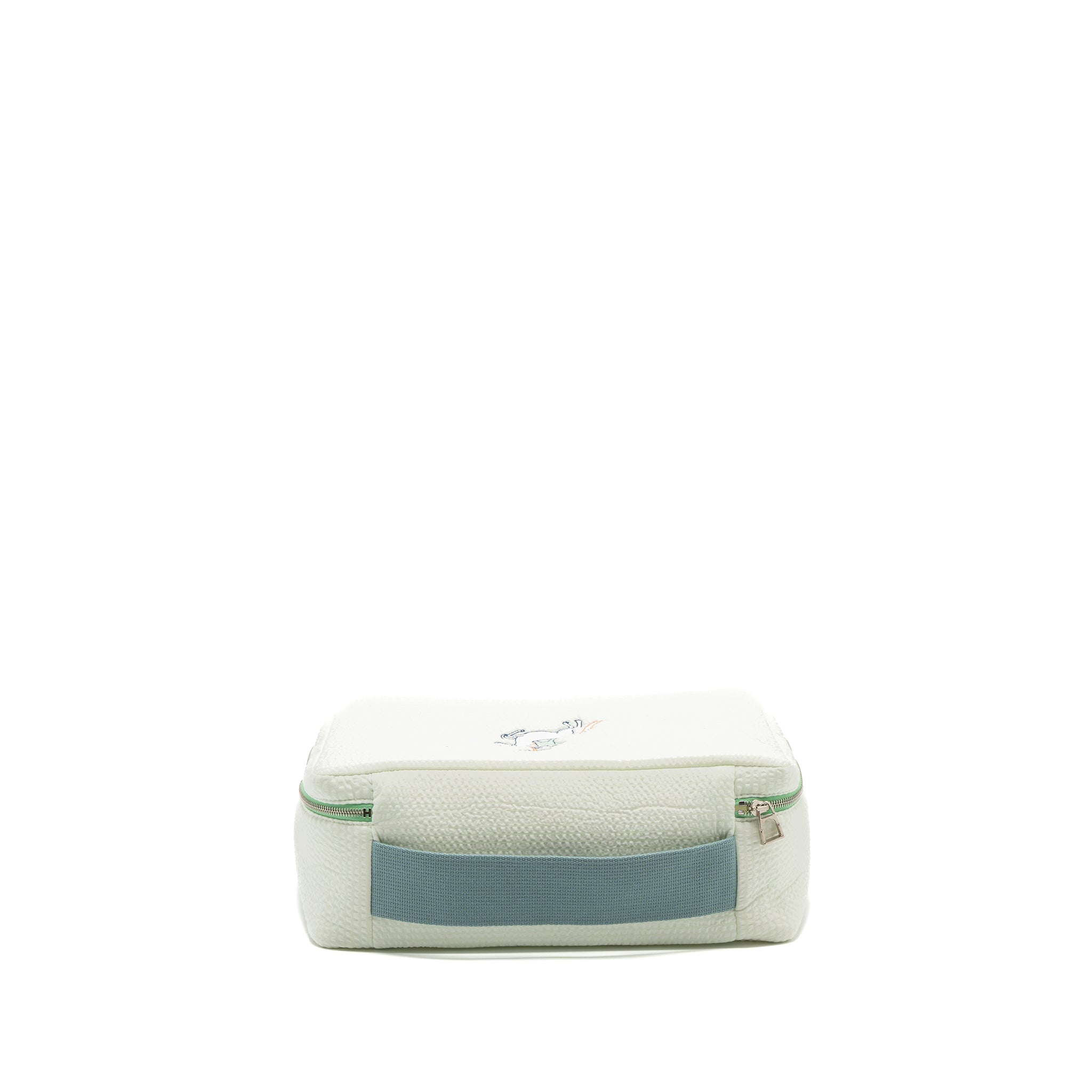 HERMES TOOGO CABRIOLE CASE, MEDIUM MODEL COTTON VERT AQUA SHW