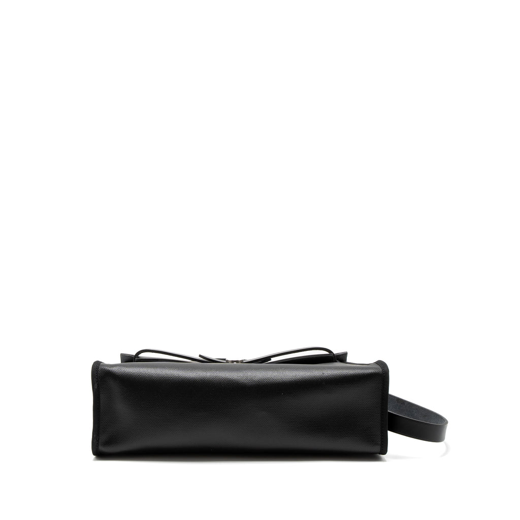 HERMES HERBAG 31 ZIP BAG TOILE H BERLINE CANVAS/VACHE HUNTER BLACK/ECRU SHW