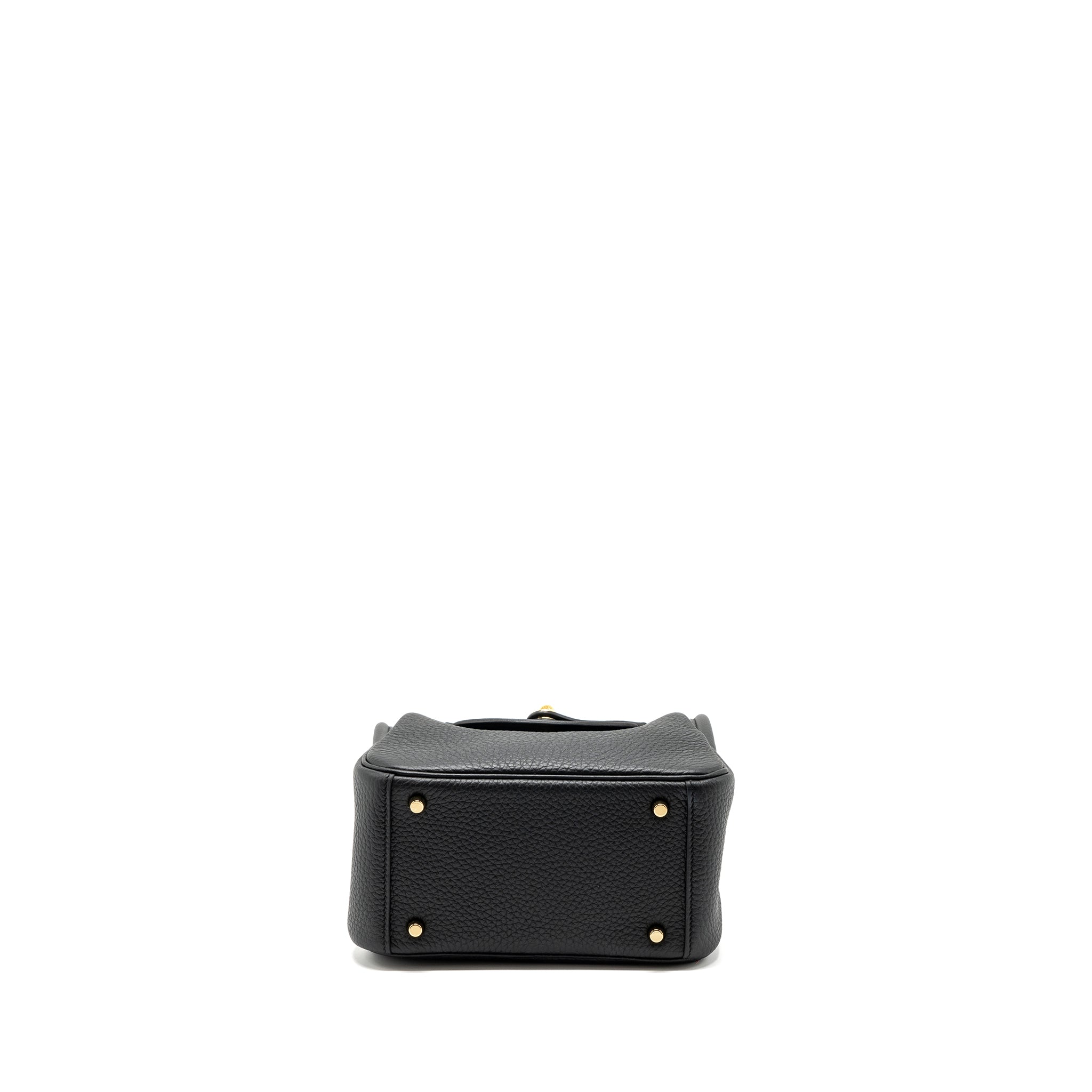 HERMES MINI LINDY CLEMENCE BLACK GHW