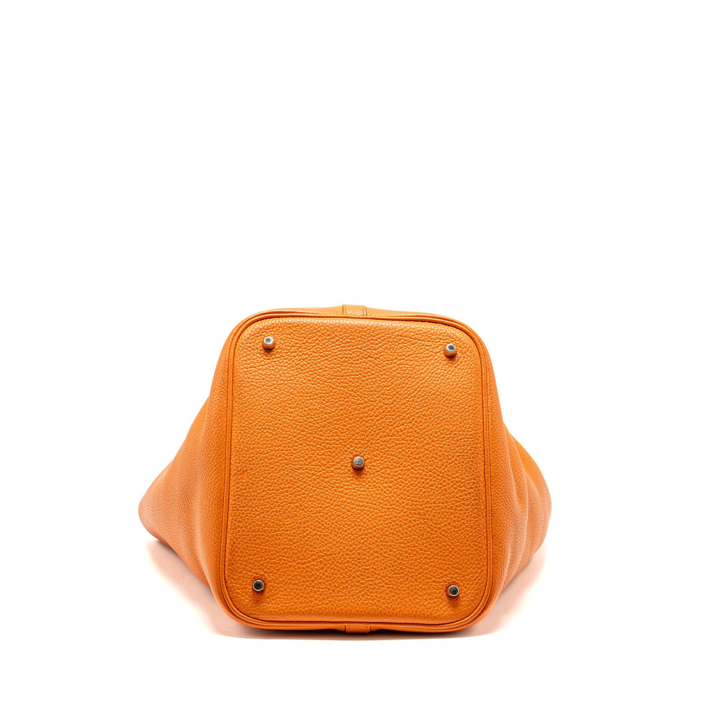 HERMES PICOTIN 26 LOCK BAG CLEMENCE ORANGE SHW