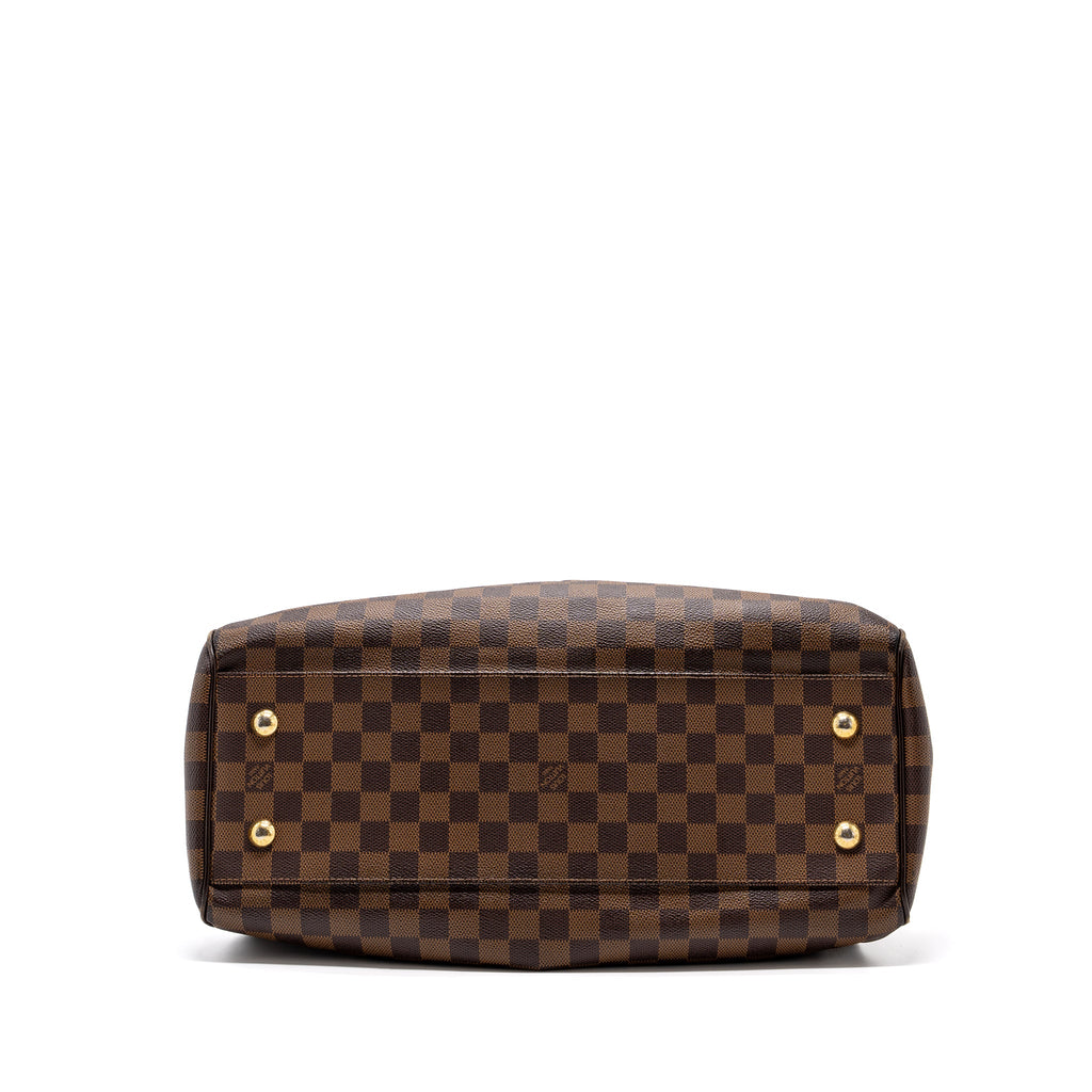 LOUIS VUITTON TREVI GM HANDBAG DAMIER EBENE GHW