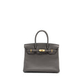 HERMES BIRKIN 30 TOGO LEATHER GRIS ETAIN RGHW