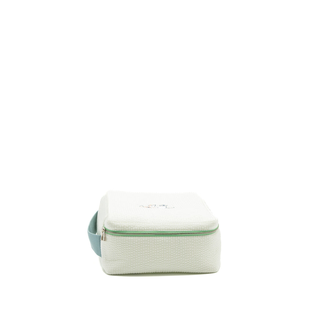 HERMES TOOGO CABRIOLE CASE, MEDIUM MODEL COTTON VERT AQUA SHW