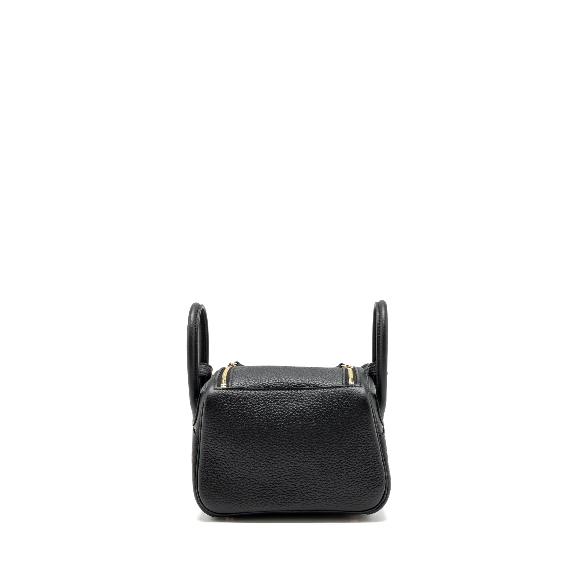 HERMES MINI LINDY CLEMENCE BLACK GHW