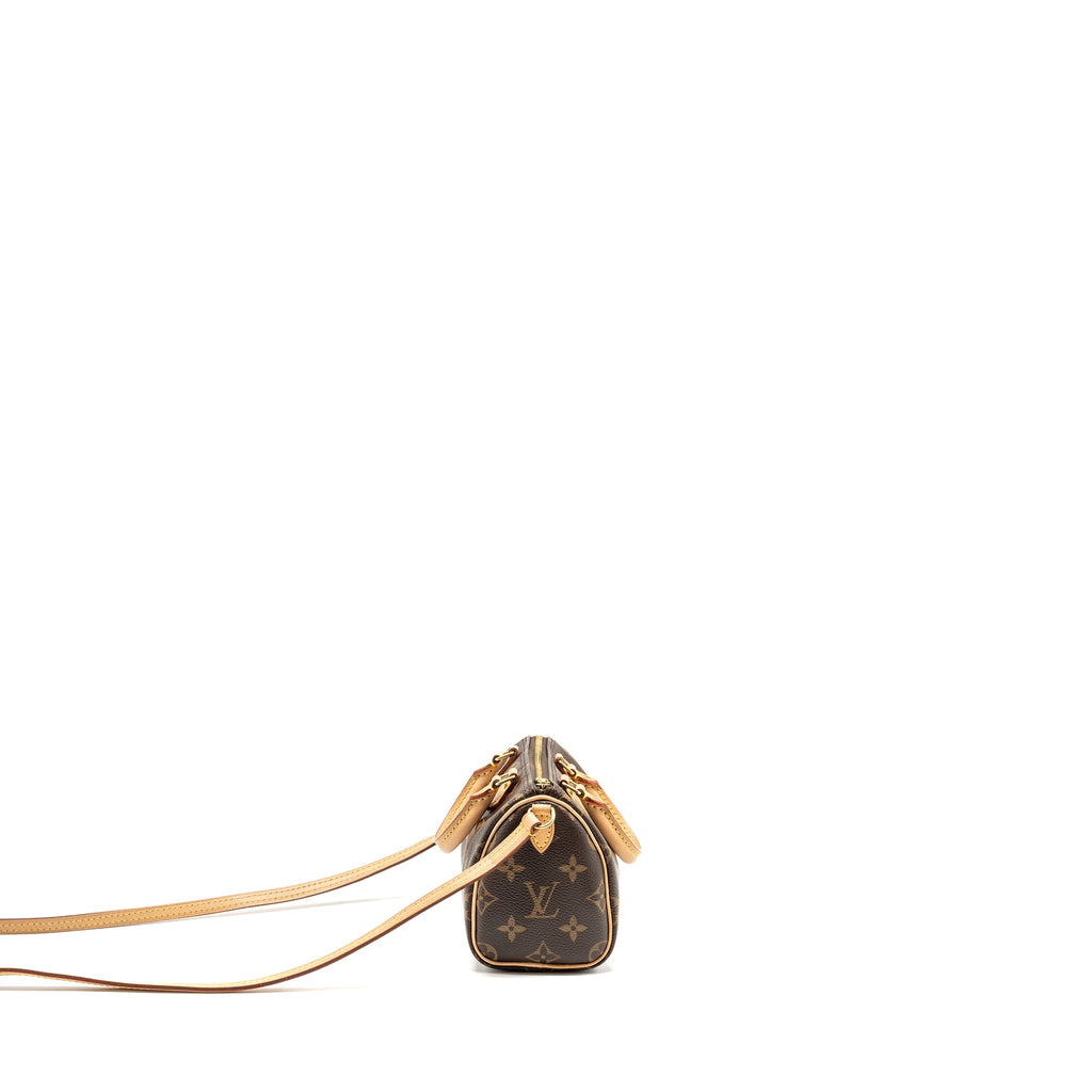 LOUIS VUITTON NANO SPEEDY MONOGRAM CANVAS GHW (OLD VERSION)