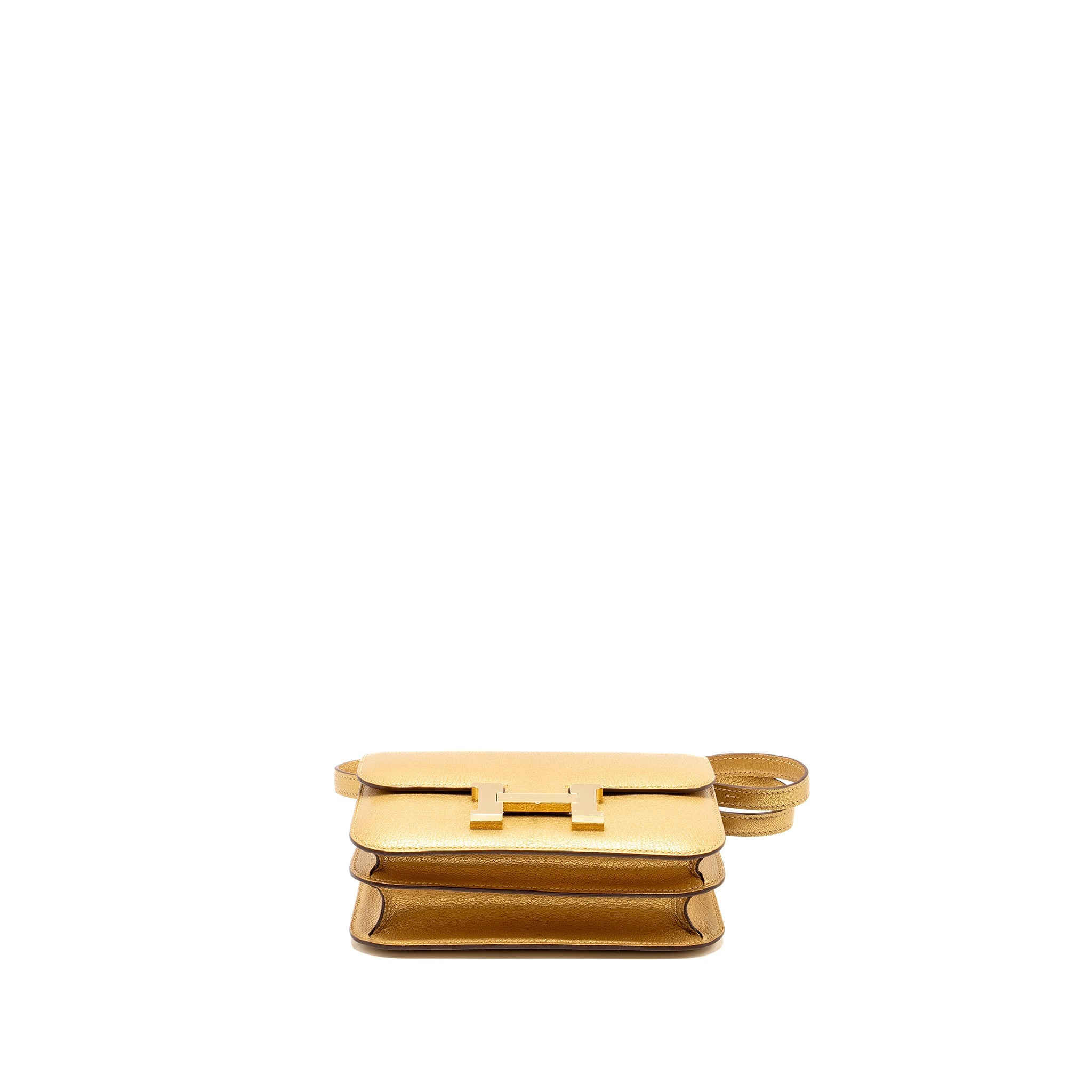 HERMES MINI CONSTANCE CHÈVRE CHAMKILIGHT Y9 DORE LGHW