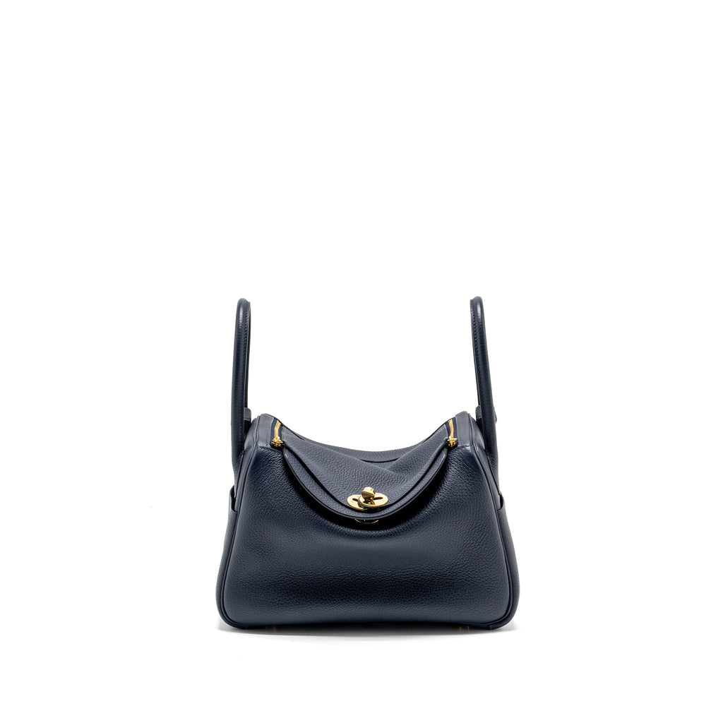 HERMES LINDY 26 CLEMENCE BLUE NUIT GHW