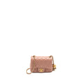 CHANEL PEARL CRUSH MINI SQUARE FLAP BAG LAMBSKIN PINK GHW (MICROCHIP)