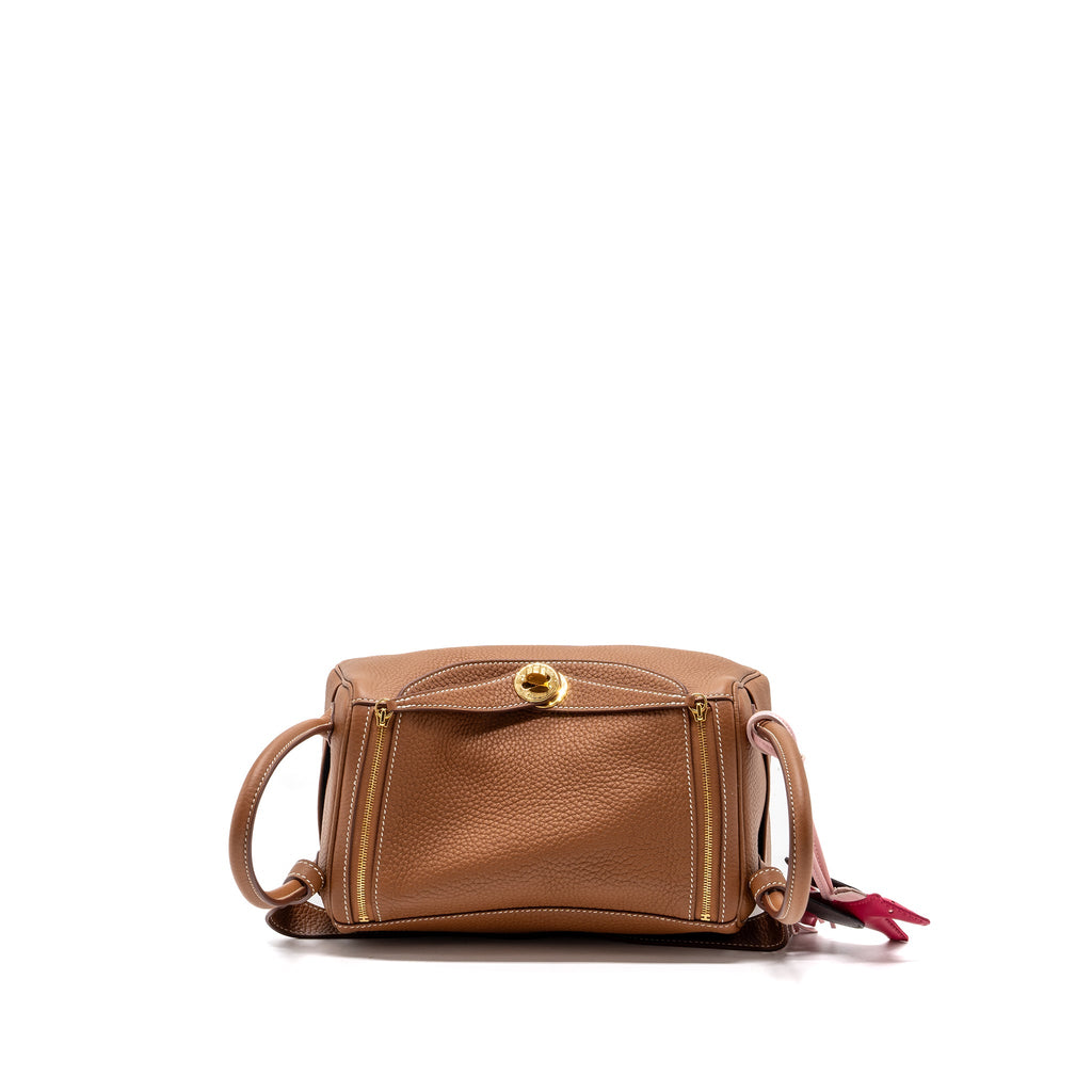 HERMES LINDY 26 CLEMENCE GOLD WITH GHW