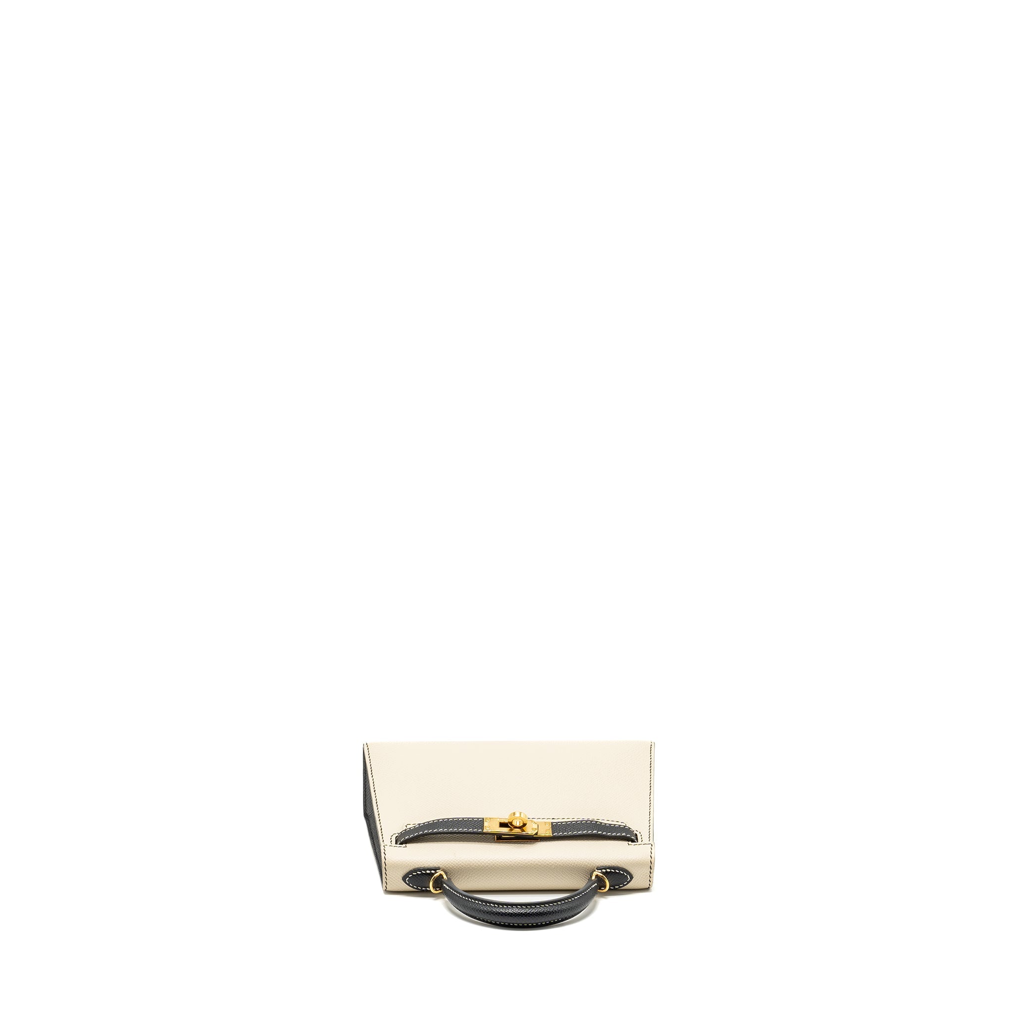 HERMES MINI KELLY SPECIAL ORDER EPSOM NATA/BLACK GHW