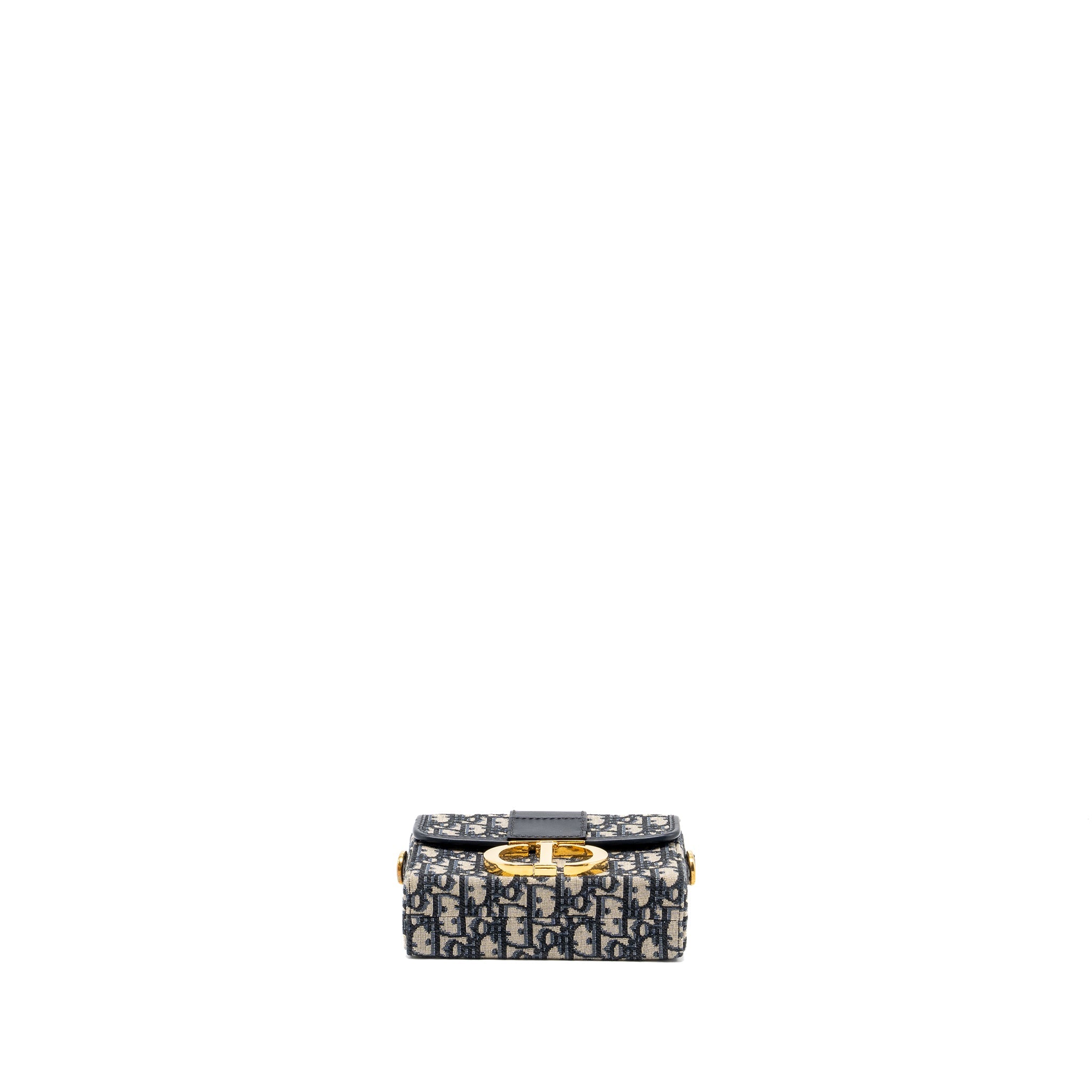 DIOR 30 MONTAIGNE BOX BLUE OBLIQUE JACQUARD GHW