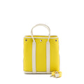 HERMES GARDEN FILE 28 CANVAS / LEATHER LIME/ BLANC SHW