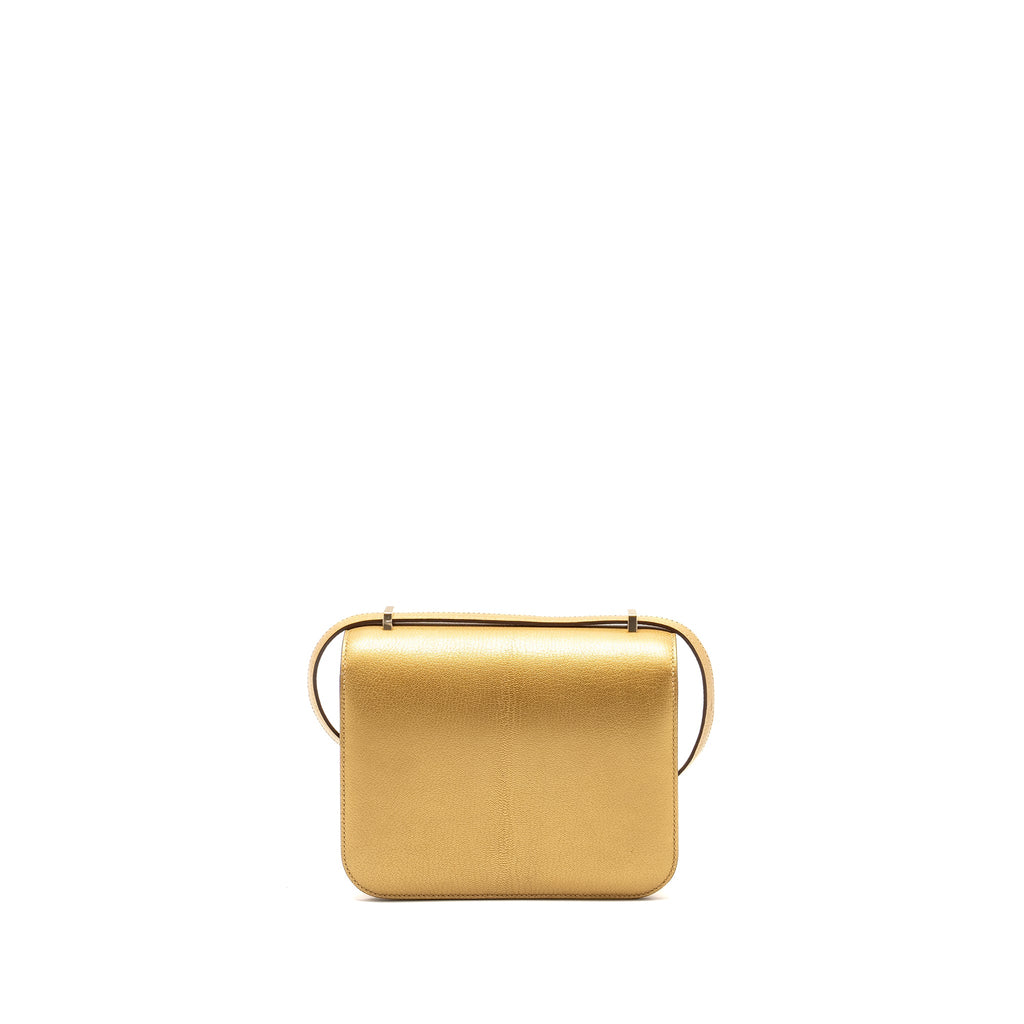 HERMES MINI CONSTANCE CHÈVRE CHAMKILIGHT Y9 DORE LGHW