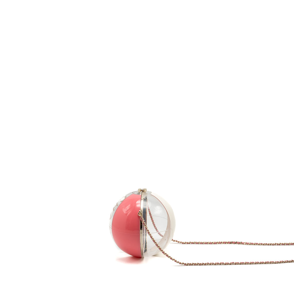 CHANEL 19S BEACH BALL EVENING BAG PLEXIGLASS MULTICOLOUR LGHW