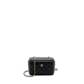 CHANEL LONG VANITY CASE CAVIAR BLACK LGHW