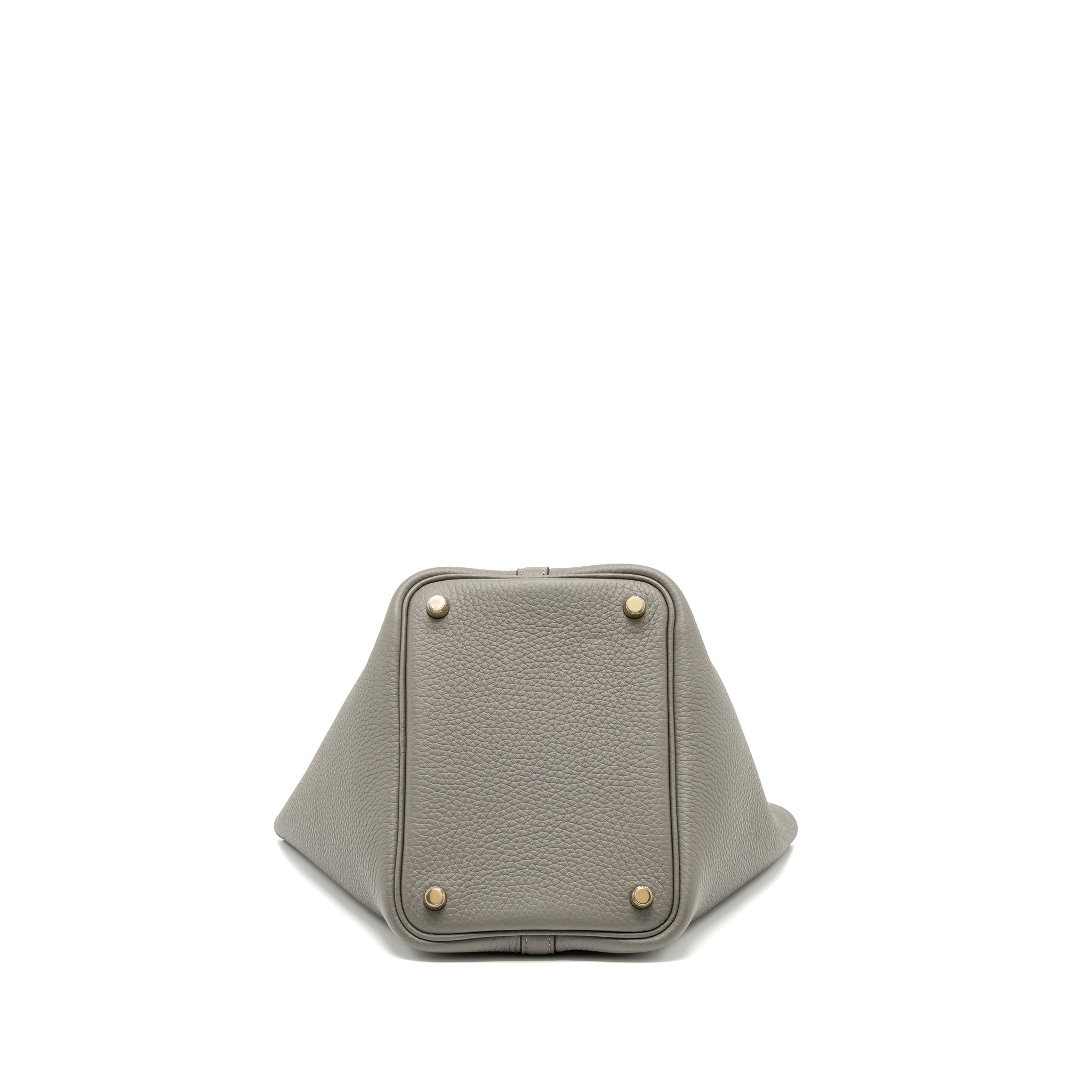 HERMES PICOTIN 18 LOCK BAG CLEMENCE 0L GRIS MEYER GHW