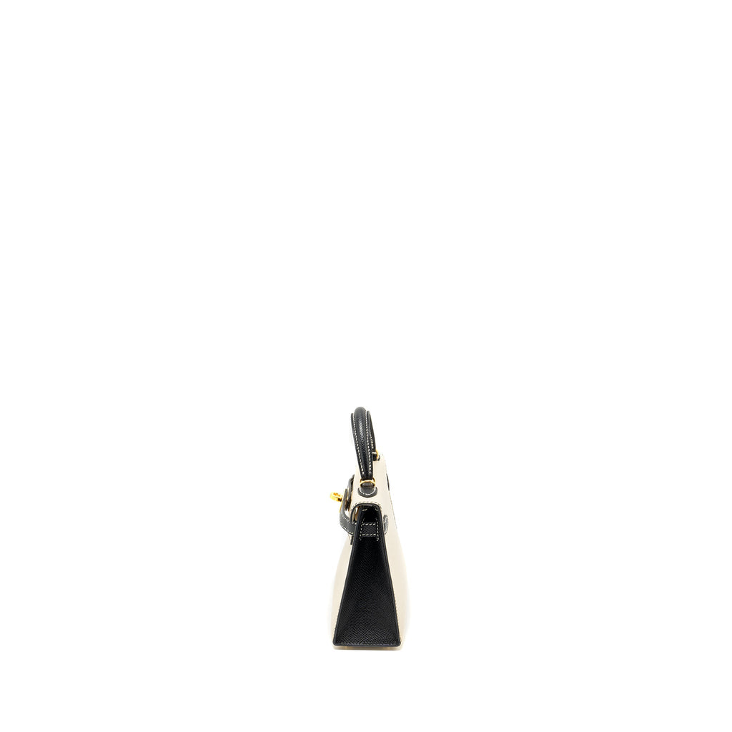 HERMES MINI KELLY SPECIAL ORDER EPSOM NATA/BLACK GHW