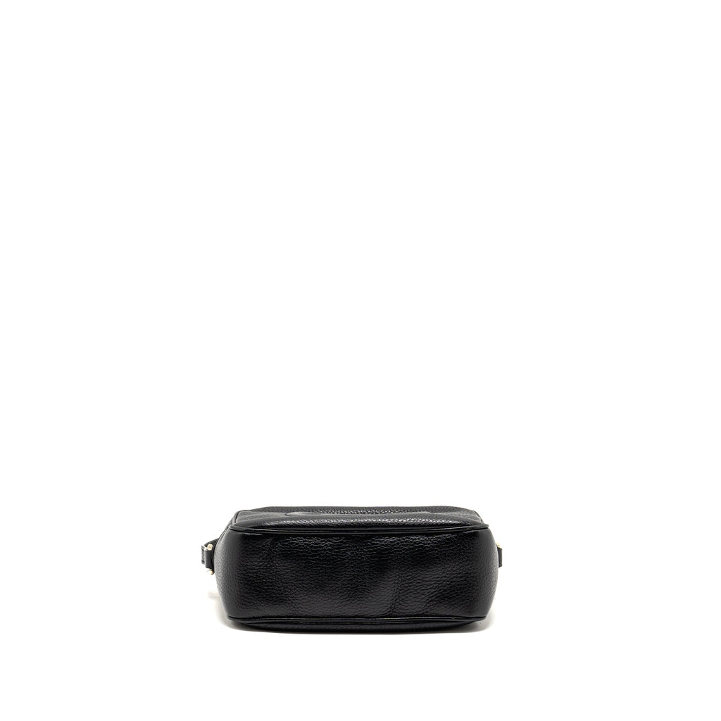 GUCCI SOHO DISCO CAMERA CROSSBODY BAG CALFSKIN BLACK LGHW