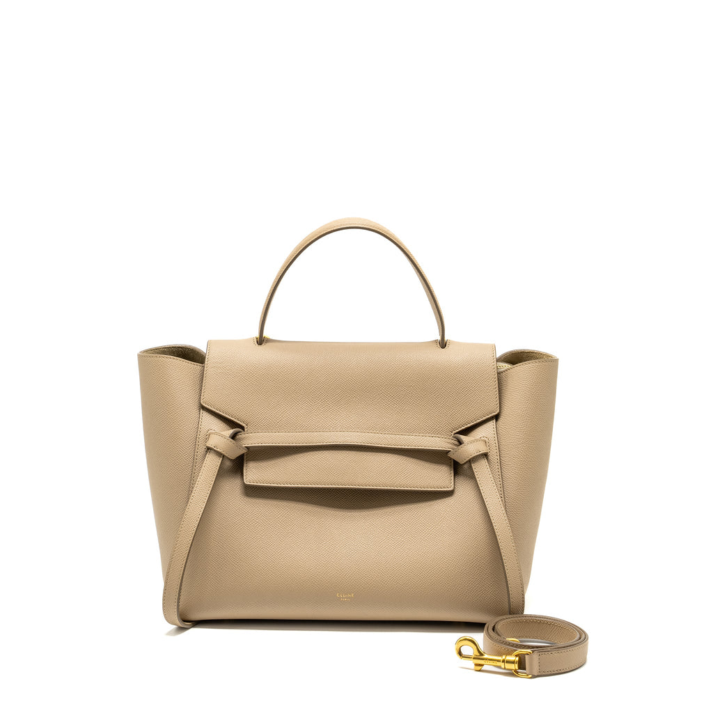 CELINE MINI BELT BAG CALFSKIN TAUPE GHW