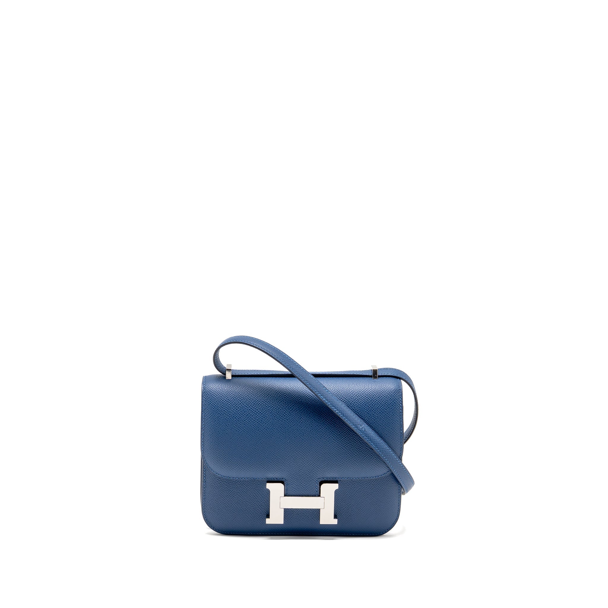 HERMES MINI CONSTANCE EPSOM P5 BLEU TIE SHW