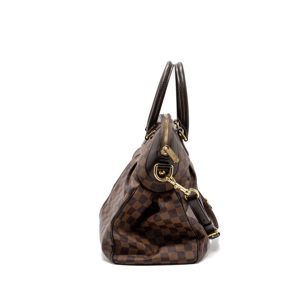 LOUIS VUITTON TREVI GM HANDBAG DAMIER EBENE GHW