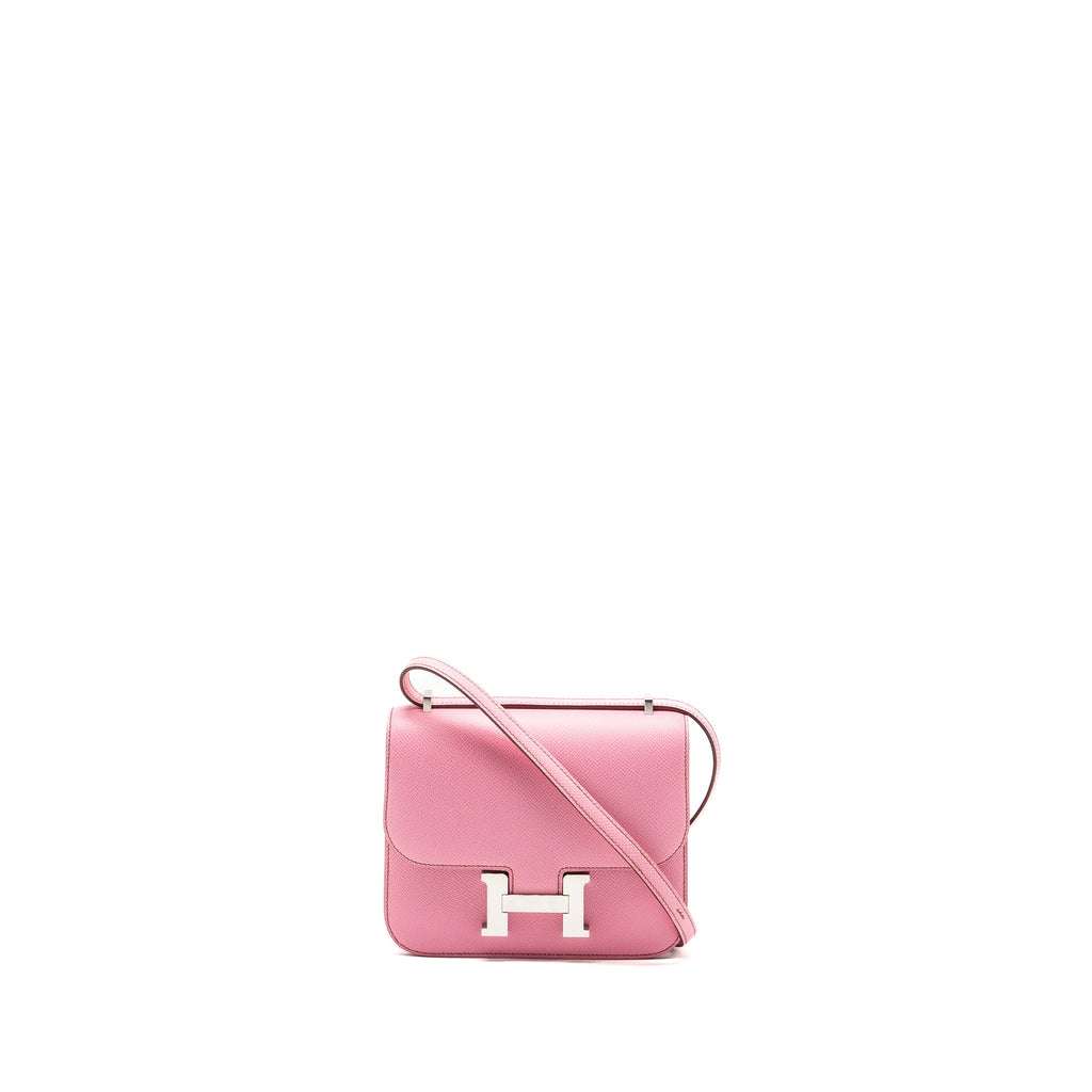 HERMES MINI CONSTANCE EPSOM 5P BUBBLEGUM PINK SHW