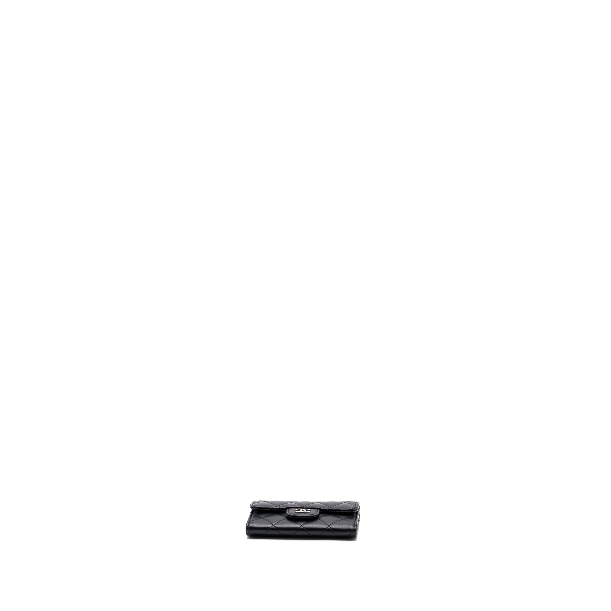 CHANEL CLASSIC FLAP CARD HOLDER LAMBSKIN BLACK SHW