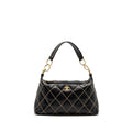 CHANEL VINTAGE WILD STITCH SHOULDER BAG CALFSKIN BLACK GHW