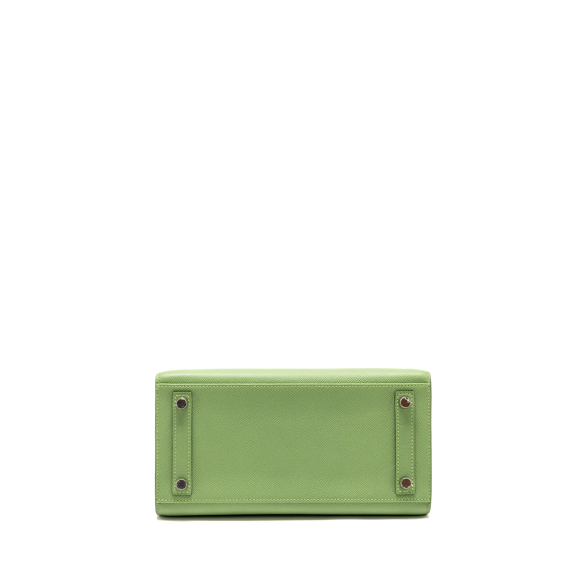 HERMES BIRKIN 25 EPSOM VERT CRIQUET SHW