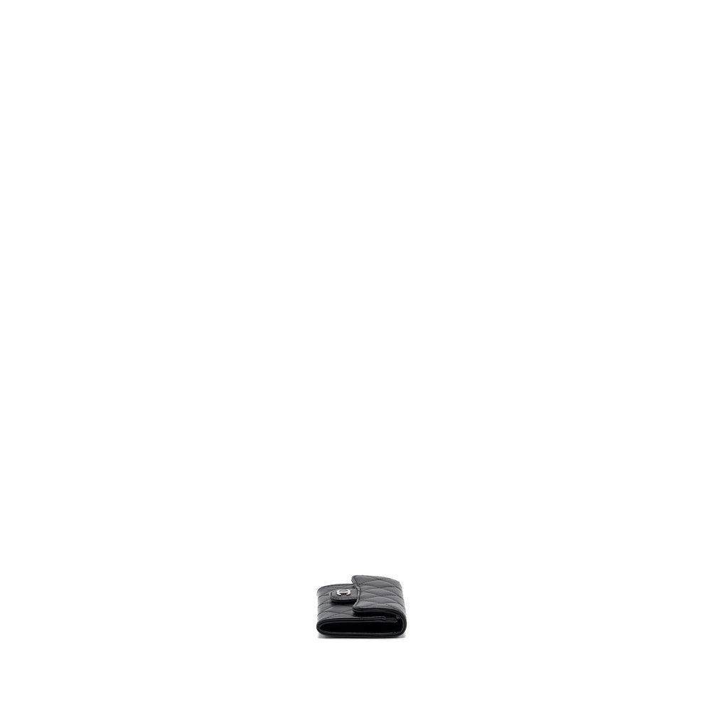CHANEL CLASSIC FLAP CARD HOLDER LAMBSKIN BLACK SHW