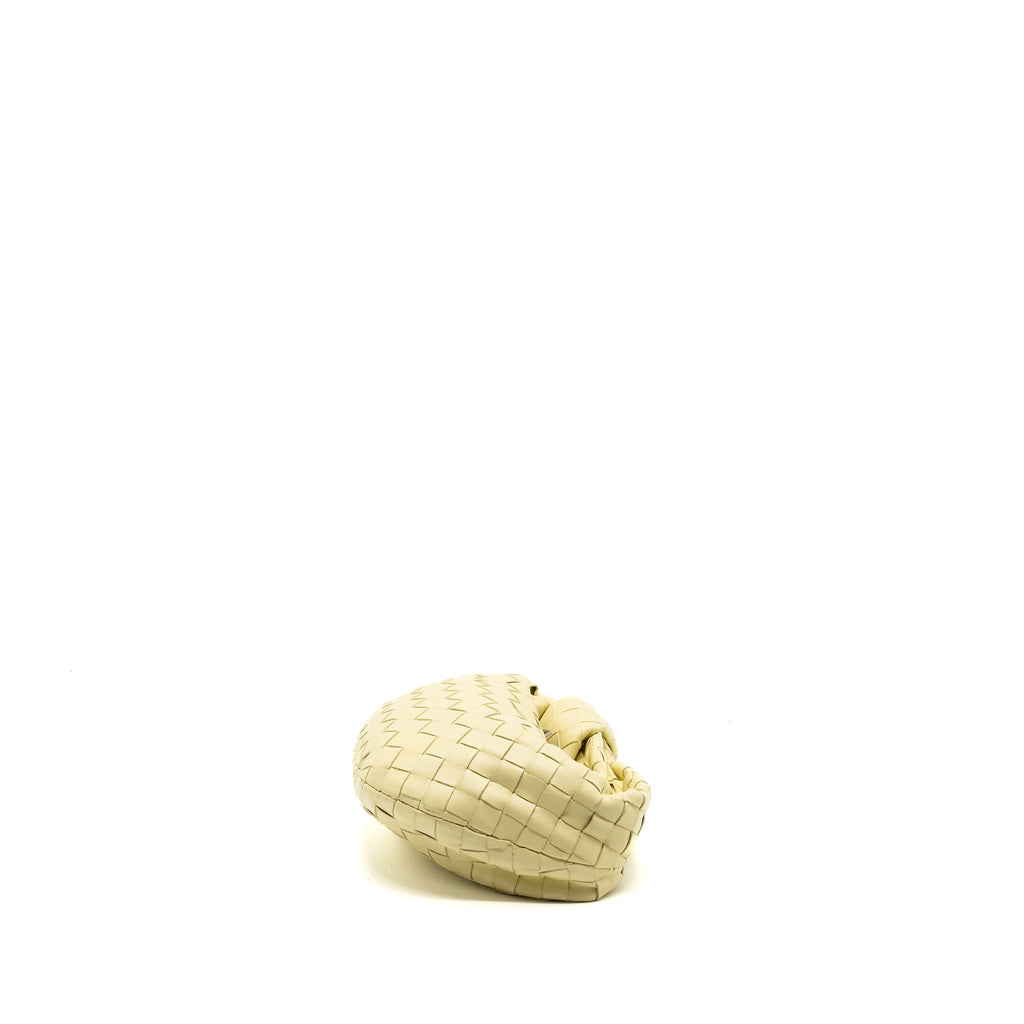 BOTTEGA VENETA MINI JODIE LEATHER LIGHT YELLOW SHW