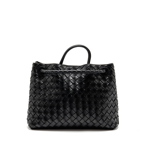 BOTTEGA VENETA MEDIUM ANDIAMO LAMBSKIN BLACK GHW